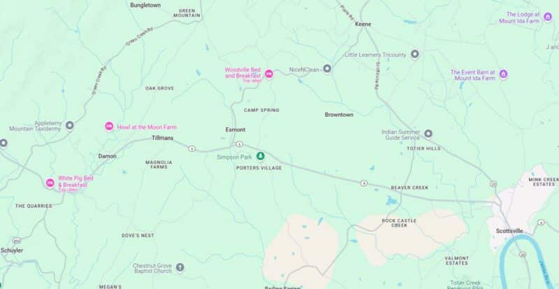 esmont va homes for sale map